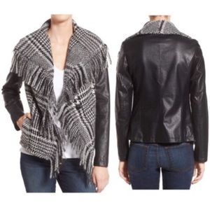 Guess Fringe Faux Leather Jacket.